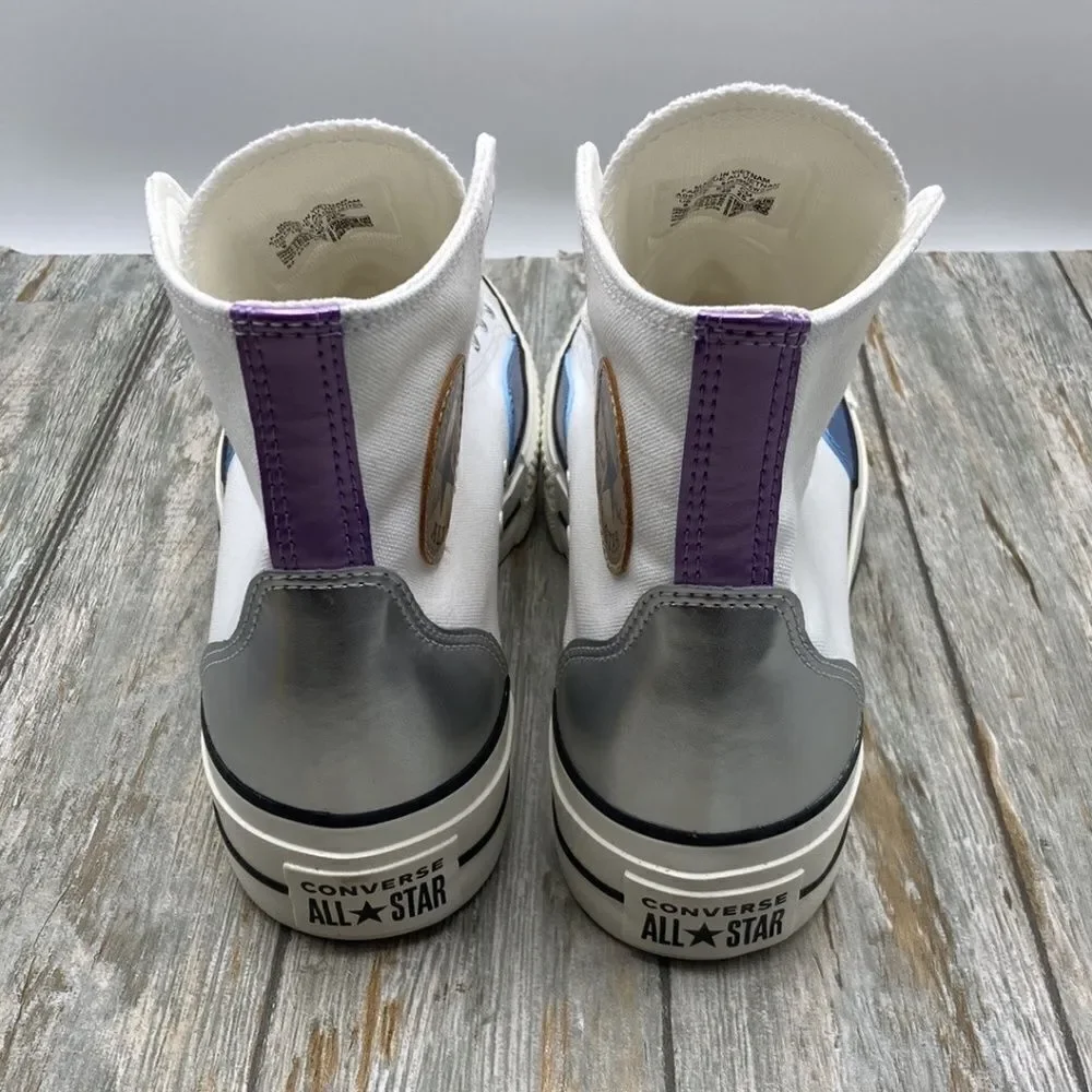 Converse Converse All Star Lift Platform Chrome Sneaker Shoes size 10